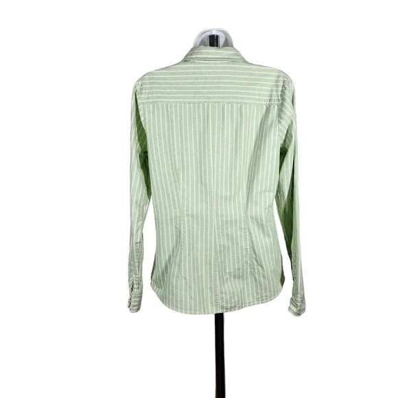 VINEYARD VINES STRIPED RUFFLED SHIRT - Picture 2 of 7